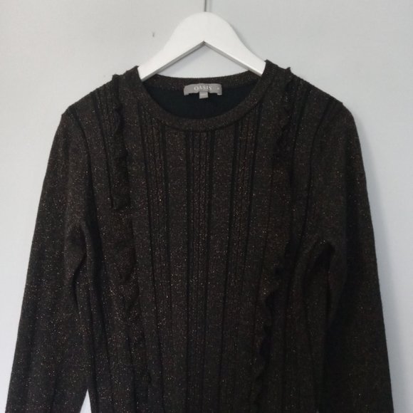 $5 LAST CALL! OASIS ~ Ruffle Sweater - Picture 6 of 10